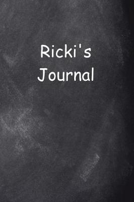 Book cover for Ricki Personalized Name Journal Custom Name Gift Idea Ricki