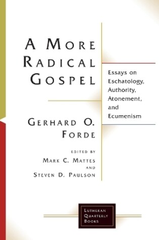 Cover of A More Radical Gospel