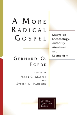 Book cover for A More Radical Gospel
