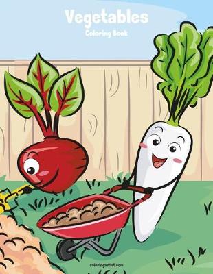 Book cover for Vegetables Coloring Book 1