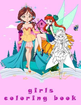 Cover of girls coloring book