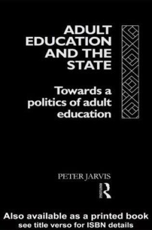 Cover of Adult Education and the State