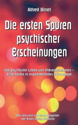 Book cover for Die ersten Spuren psychischer Erscheinungen