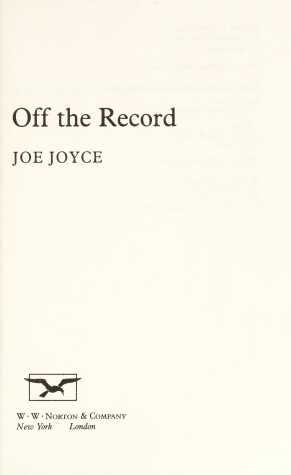 Book cover for OFF THE RECORD CL