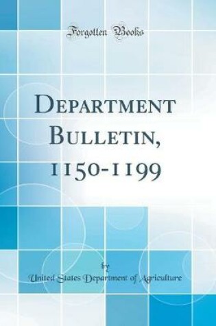 Cover of Department Bulletin, 1150-1199 (Classic Reprint)