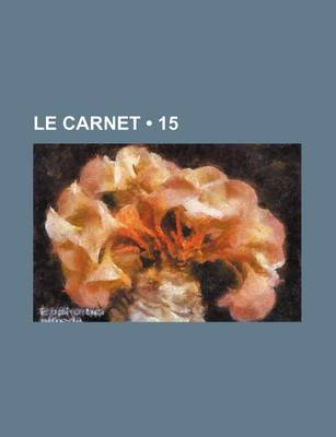 Book cover for Le Carnet (15)