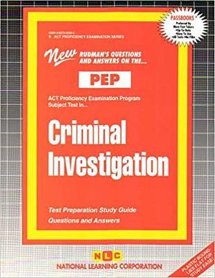 Book cover for CRIMINAL INVESTIGATION