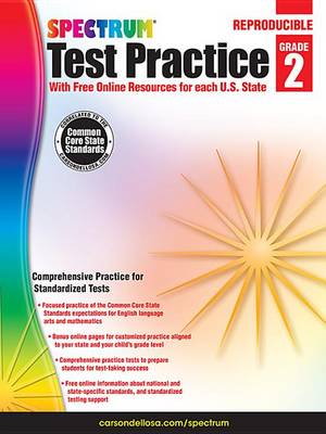 Book cover for Spectrum Test Practice, Grade 2