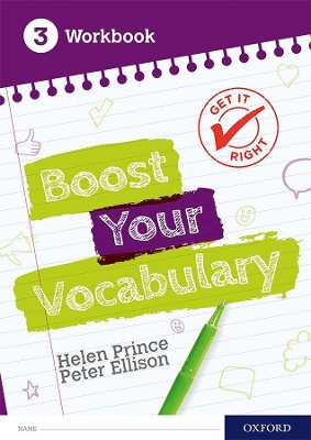 Book cover for Get It Right: Boost Your Vocabulary Workbook 3 (Pack of 15)