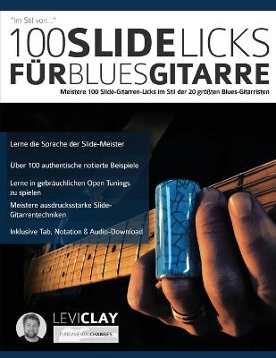 Book cover for 100 Slide-Licks fur Blues-Gitarre