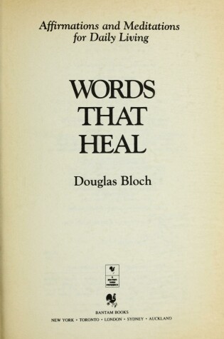 Cover of Words That Heal