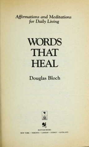 Book cover for Words That Heal