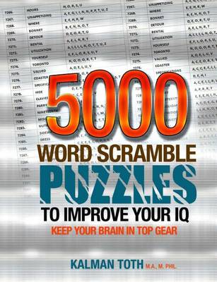 Book cover for 5000 Word Scramble Puzzles to Improve Your IQ