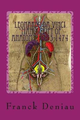 Book cover for Leonardo Da Vinci "manuscript of Anatomy" 1473-1474