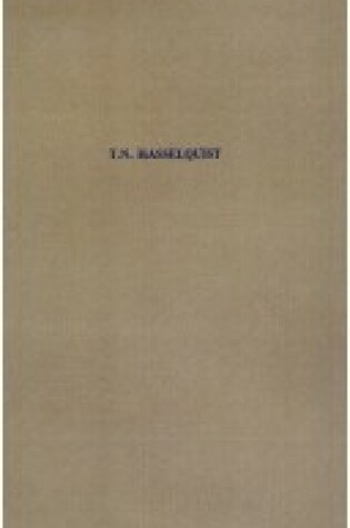 Cover of T. N. Hasselquist