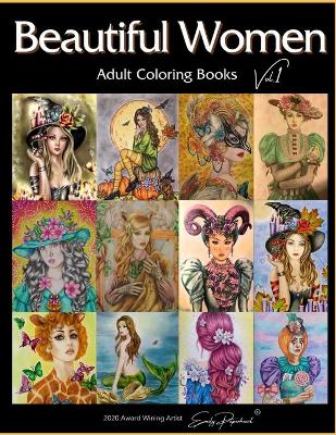 Cover of Beautiful Women Adult Coloring Books Vol.1