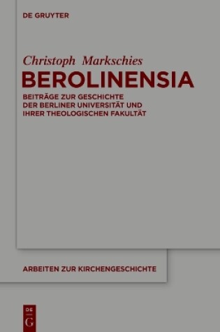 Cover of Berolinensia