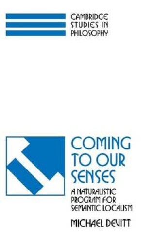 Cover of Coming to our Senses