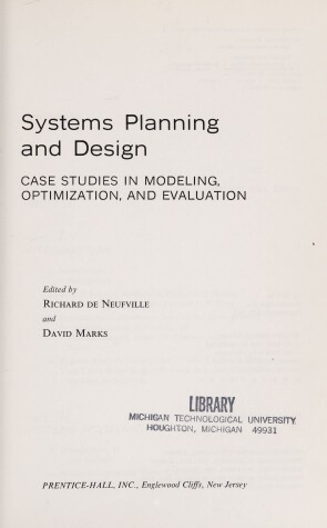 Book cover for Systems Planning and Design