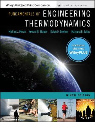 Book cover for Fundamentals of Engineering Thermodynamics, 9e Wileyplus Card with Loose-Leaf Set