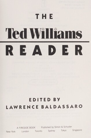 Cover of The Ted Williams Reader