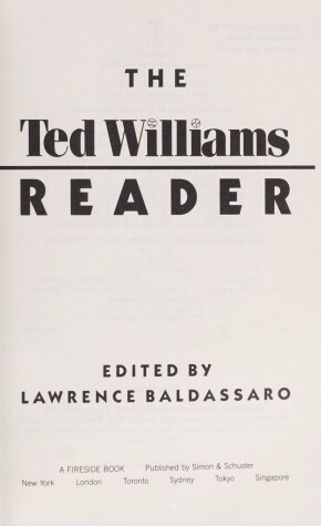 Book cover for The Ted Williams Reader