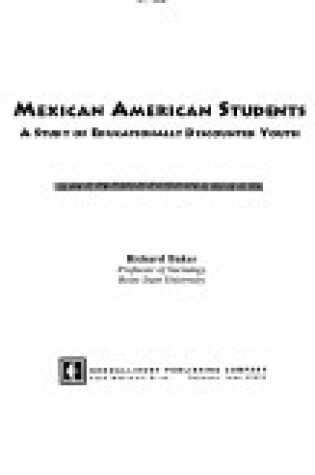 Cover of Mexican American Students