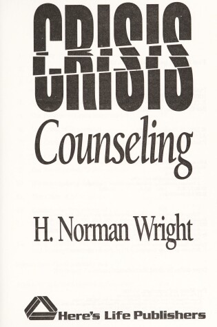 Cover of Crisis Counseling