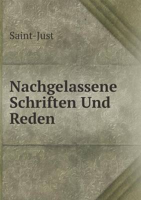 Book cover for Nachgelassene Schriften Und Reden