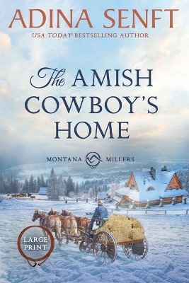 Book cover for The Amish Cowboy's Home (Large Print)