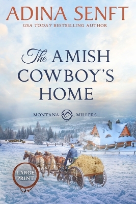 Book cover for The Amish Cowboy's Home (Large Print)