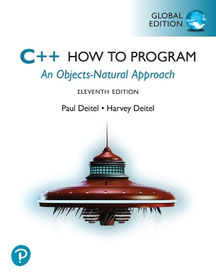 Book cover for MyLab Programming with Pearson eText for C++ How to Program, Global Edition