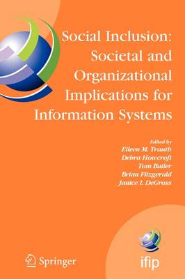 Cover of Social Inclusion: Societal and Organizational Implications for Information Systems