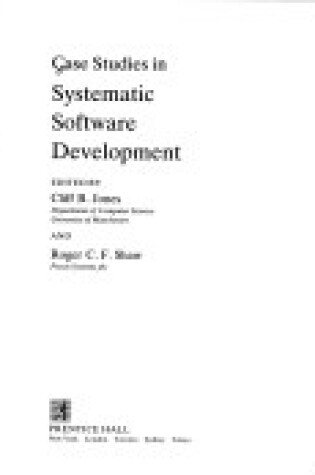 Cover of Case Studies System Software Developmt