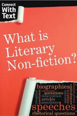 Cover of What is Literary Non-fiction?