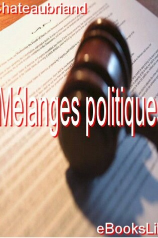 Cover of Melanges Politiques