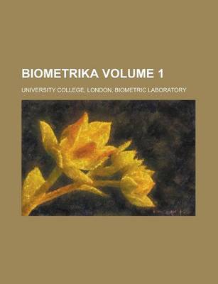 Book cover for Biometrika Volume 1