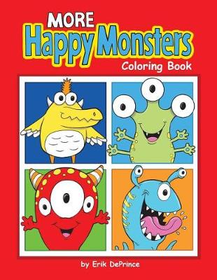 Book cover for More Happy Monsters Coloring Book