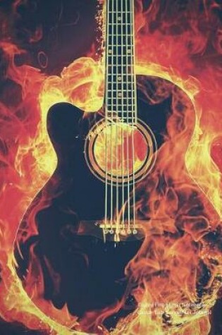 Cover of Guitar Fire Music Notebook - Guitar Tab Songwriter Journal