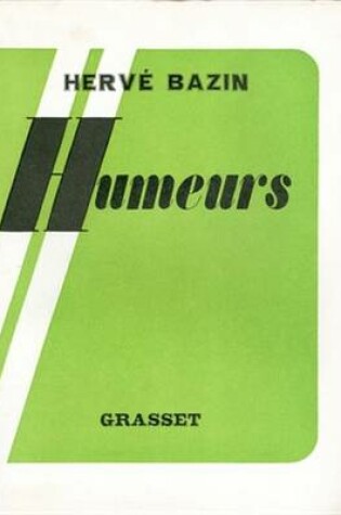 Cover of Humeurs