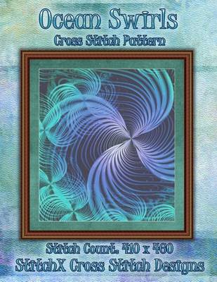 Book cover for Ocean Swirls Cross Stitch Pattern