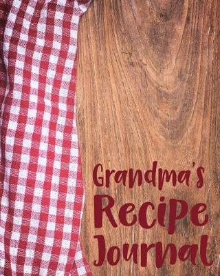 Book cover for Grandma's Recipe Journal