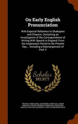 Book cover for On Early English Pronunciation