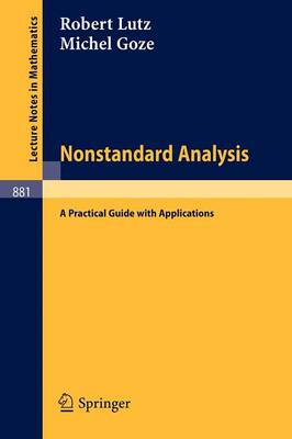 Cover of Nonstandard Analysis.