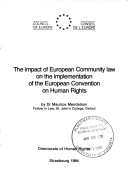 Book cover for The Impact of European Community Law on the Implementation of the European Convention on Human Rights