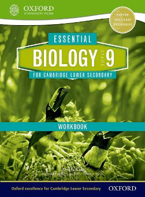 Book cover for Essential Biology for Cambridge Lower Secondary Stage 9 Workbook