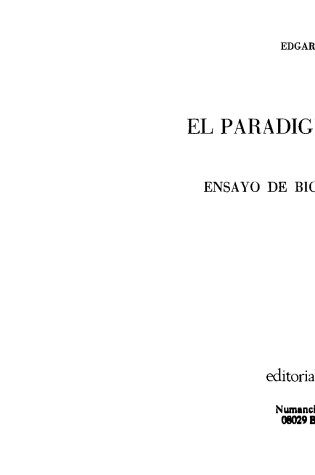 Cover of El Paradigma Perdido