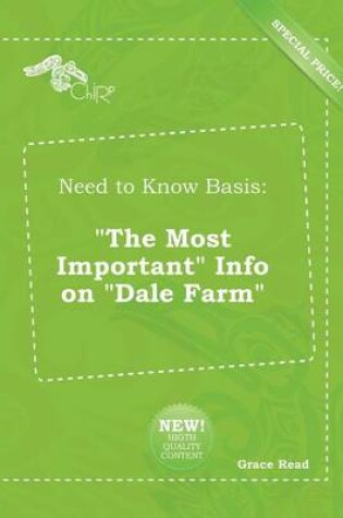 Cover of Need to Know Basis