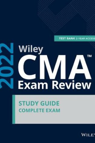 Cover of Wiley CMA Exam Study Guide and Online Test Bank 20 22: Complete Set