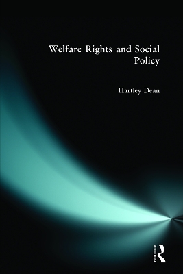 Book cover for Welfare Rights and Social Policy